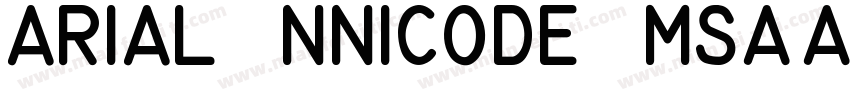 Arial Nnicode MS字体转换